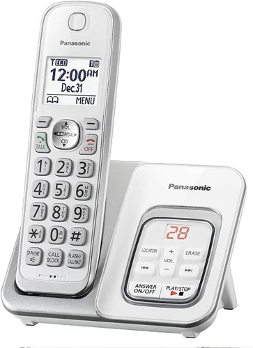 Vista 2 de Panasonic KX-TGD530W - Teléfono inalámbrico con contestador automático - 1 auricular (renovado)