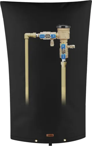 Vista 50 de Cubierta aislante de tubería para prevención de reflujo (5°F) – Bolsa aislada para válvula de aspersor de riego – Cubierta de bomba de pozo de agua