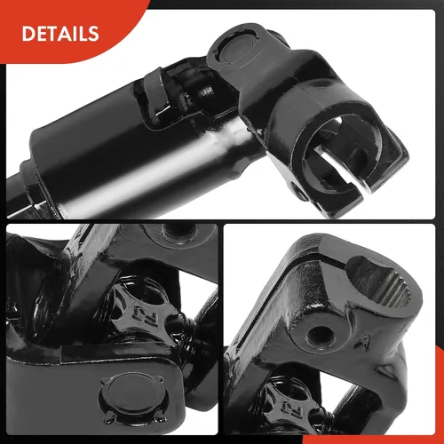 Vista 7 de A-Premium Eje Inferior de Dirección Asistida Eje de Columna de Dirección con Acoplador de Junta Universal Compatible con Jeep Cherokee 1984-1994