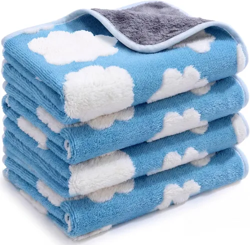 Vista 19 de Reginary 4 mantas impermeables de conejillo de indias lavables de forro polar para animales pequeños, almohadillas de entrenamiento reutilizables