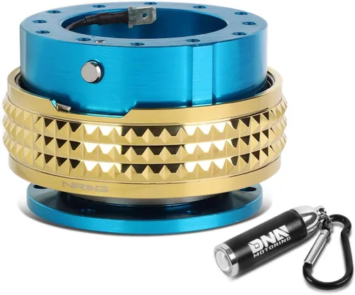 Vista 82 de NRG Innovations SRK-210BK/BK Kit de liberación rápida (cuerpo negro / anillo pirámide negro)