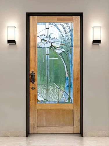 Vista 18 de artfanke Adhesivo 3D para Puerta Despegar y Pegar 30.3" x 78.7" - Papel Tapiz Autoadhesivo de Murales para Puerta - Paisaje Marino de Puente