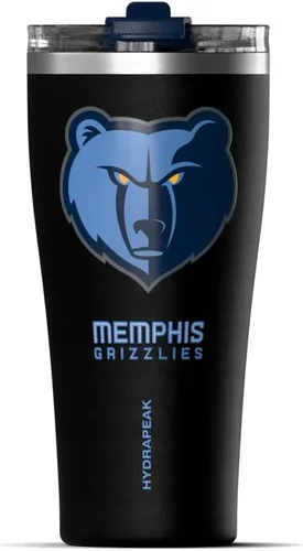 Vista 7 de Hydrapeak Vaso de acero inoxidable con licencia oficial de la NBA Atlanta Hawks Roamer de 25 onzas, vasos aislados, botella de agua con popote