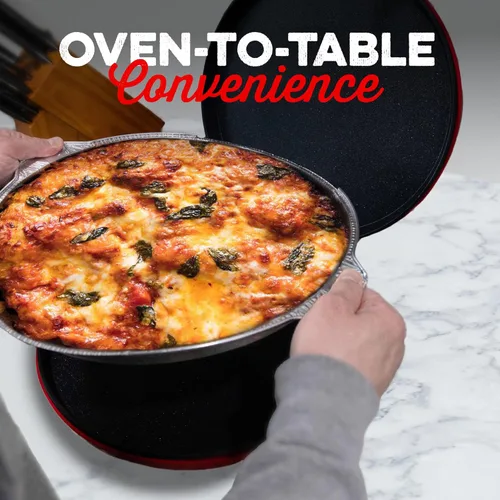 Vista 2 de 12" Pizza Oven Insert Pan (5-Pack) - Disposable Aluminum Liner for Countertop Pizza Makers, Fits Betty Crocker Pizza Maker, Piezano & More