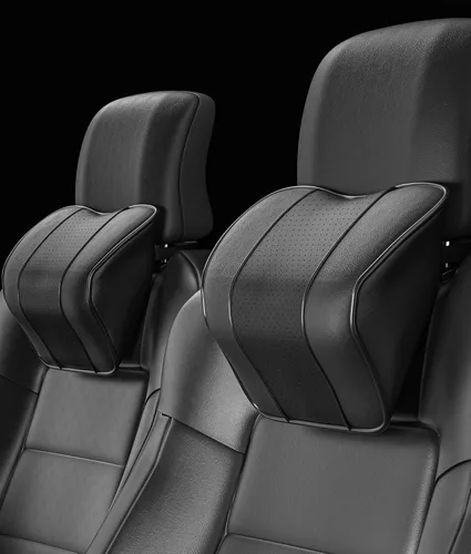 Vista 7 de Almohada para reposacabezas de automóvil, almohada para el cuello del automóvil para conducir, almohada de automóvil para aliviar el dolor