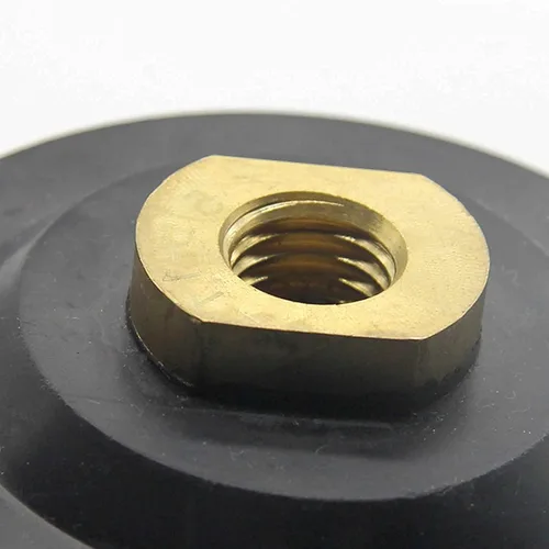 Almohadilla de respaldo de pulido de 4 pulgadas con base de goma para soporte de almohadilla de pulido de diamante, conector de gancho y bucle,