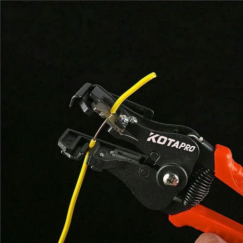 Vista 2 de Herramienta pelacables alectrical, cortador de cables eléctrico resistente, herramientas profesionales de pelado de cables para 8-20 AWG sólido