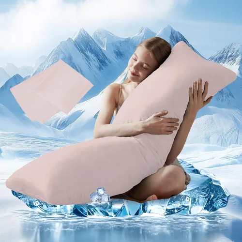 Vista 19 de DOWNCOOL Relleno de almohada de cuerpo completo de lujo con cubierta de fibra - Almohada de cuerpo ultra suave para dormir - Relleno de almohada
