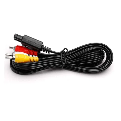 Vista 6 de CHILDMORY Power Supply AC Power Adapter Cord 3 in 1 US Plug with AV cable for NES US Version, SNES, Genesis Console