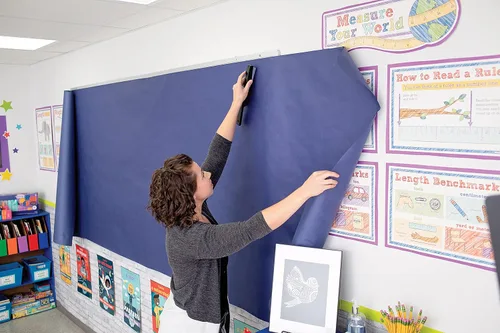 Vista 3 de Pacon Rainbow, papel kraft ligero con acabado dual, 36 pulgadas x 1000 pies. (alto)., Negro