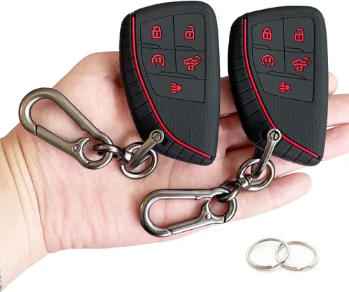 TANDRIVE Funda para llavero de 2022-2025 2026 Chevy Silverado 1500 GMC Sierra 1500, 2024-2026 Silverado Sierra 2500HD 3500HD, silicona, paquete de