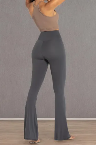 Vista 28 de Sunzel - Leggings acampanados para mujer, con control de abdomen, cintura cruzada y pierna ancha