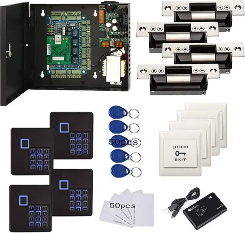 Vista 10 de TCP/IP Sistema de Control de Acceso para una Puerta con Tarjeta/Llavero/Código PIN, Registro de Historial de Entradas, Bloqueo Magnético, Lector
