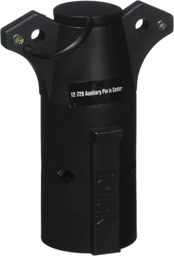 POLLAK (12729 Adaptador redondo de 7 vías a 6 vías, negro