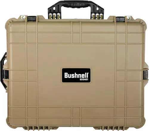 Vista 5 de Bushnell Funda rígida impermeable extra grande de 24 pulgadas para binoculares, óptica, equipos, a prueba de golpes y listo para la TSA (bronceado)