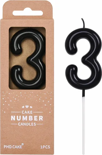 Vista 31 de PHD CAKE Velas de cumpleaños azul clásico de 2.76 pulgadas número 0, velas de pastel para celebración de fiesta