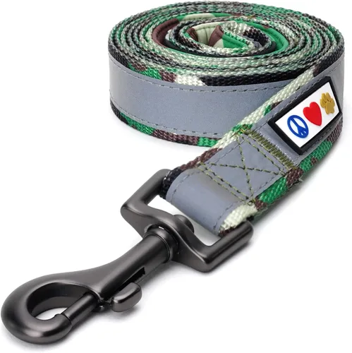 Vista 70 de Pawtitas - Correa personalizada de 6 pies para perro rosa XS/S con nombre y número de teléfono bordados, correa fuerte de nylon para razas pequeñas