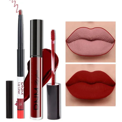 Vista 12 de evpct Juego de 3 lápices labiales líquidos mate de color oscuro rojo verde esmeralda, set de maquillaje de 24 horas de larga duración, impermeable
