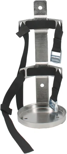 Vista 5 de Soporte de metal para extintor de incendios, resistente, acero inoxidable 304, compatible con extintores de incendios de 5 libras