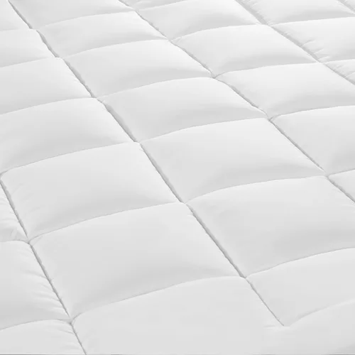 Vista 4 de Serta Memory Flex - Cubrecolchón suave tamaño individual, protector de colchón de 2 pulgadas, protector de colchón acolchado resistente a