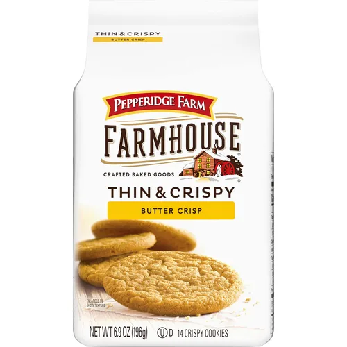 Vista 14 de Pepperidge Farm Farmhouse - Galletas finas y crujientes con chispas de chocolate oscuro, bolsa de 6.9 onzas (14 galletas)