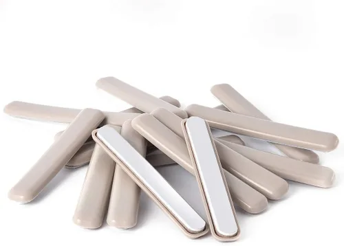 Ezprotekt Paquete de 16 Tiras Deslizadoras Autoadhesivas para Mover Muebles para Alfombras, Almohadillas Rectangulares para Mover Muebles de 1/2 x 4