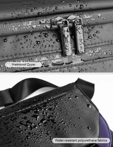 Vista 5 de Cwatcun Bolsa impermeable lateral para cámara de acceso rápido, DSLR/SLR/SLR/Bolsa de fotografía sin espejo con soporte de trípode para cámaras