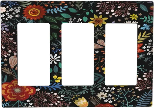 Vista 116 de Cubiertas de pared de estilo rústico occidental de madera puerta de granero herradura de hierro estrella placas de pared simple dúplex cubiertas