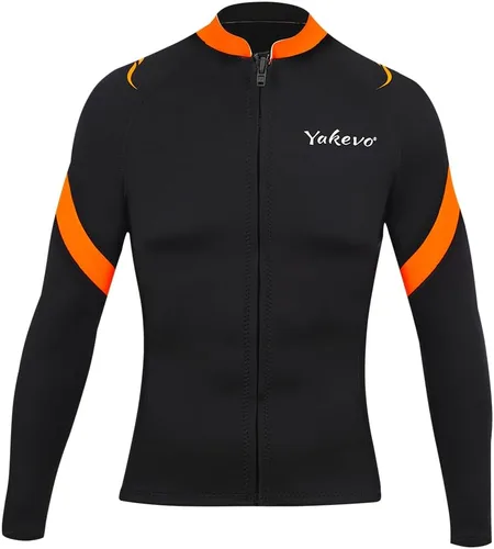 Vista 24 de Wetsuit Top Men,2mm Mens Wetsuit Top 3mm Long Sleeve Wetsuit Jacket Men Front Zip Warm Wets Suit Jackets for Men Stretch Mens Wetsuit Top