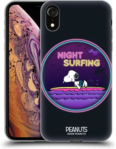 Vista 136 de Head Case Designs Funda de gel suave con licencia oficial de Peanuts Tropical Surf Snoopy Aloha Disco compatible con Apple iPhone 13 Mini