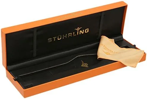 Vista 3 de Stuhrling Original Reloj clásico 747M.04 Atrium Elite de 23 quilates en capas de oro amarillo con pulsera de malla para hombre, Plateadodorado