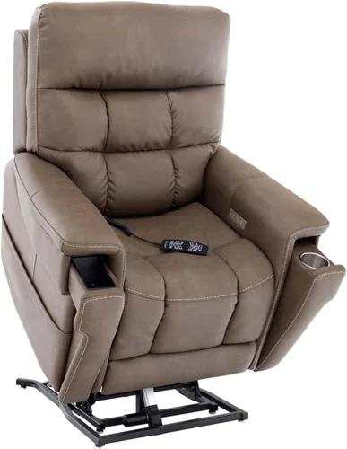 Pride Mobility VivaLift Ultra PLR4955L - Silla reclinable eléctrica | Capriccio Fabrics Power Assist - Sofá elevador para personas mayores, 4