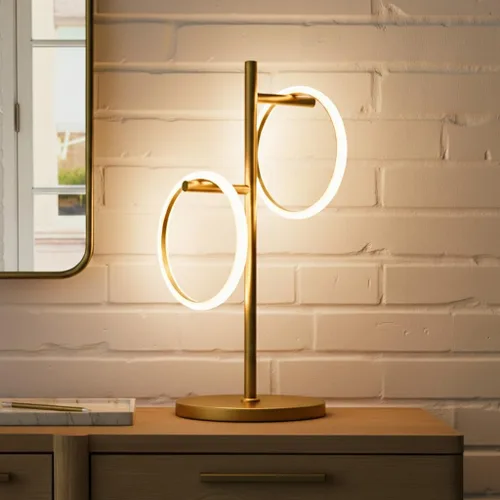 Brightech Saturn - Lámpara de mesa, gran decoración de sala de estar, lámpara de árbol de escritorio para oficinas, lámpara contemporánea para salas