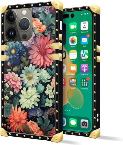 Vista 10 de DAIZAG Funda compatible con iPhone 14 Pro Max, funda de Angel Wings Girl para iPhone 14 Pro Max, decoración de metal de TPU suave a prueba de golpes