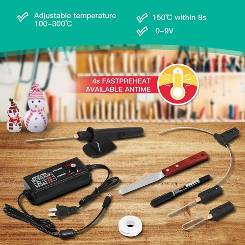 Vista 4 de Cortador de Espuma Caliente CutterFoam Máquina de Corte Eléctrica Kit de Herramientas de Pluma con Controlador de Voltaje Digital 110-240V/0-28W