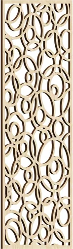 Vista 21 de 9 3/8 pulgadas de ancho x 24 3/8 pulgadas de alto x 1/4 pulgadas de alto, paneles de pared de madera con calado, roble rojo