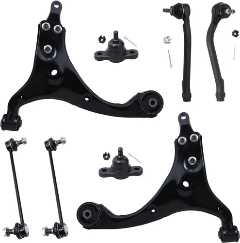 Vista 62 de Detroit Axle - Kit de suspensión frontal de 8 piezas para Chevy GMC Silverado Sierra Suburban 1500 Yukon Avalanche Cadillac Escalade brazos