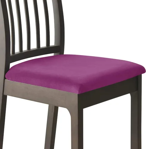 Vista 15 de Fundas de asiento de terciopelo para silla, fundas de asiento suaves y elásticas para comedor y cocina, protector de asiento de silla extraíble