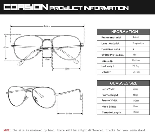 Vista 5 de COASION Blue Light Blocking Glasses for Women Men Full Rim Aviator Screen Filter Eyeglasses Frames Clear Lens