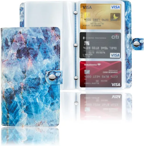 Vista 9 de lizimandu Libro Tarjetero para Tarjetas de Visita, Estuche Libro de Tarjetas de Visita de Cuero PU, Carpeta Organizadora para Tarjetas