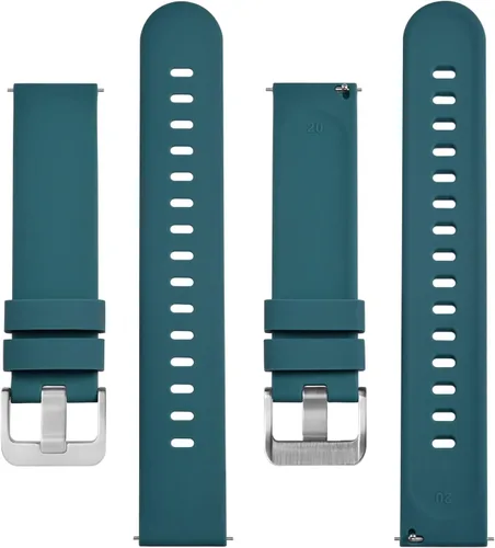 Vista 44 de BISONSTRAP - Correas de reloj de silicona, correas delgadas con liberación rápida, 14 mm, 16 mm, 17 mm, 18 mm, 19 mm, 20 mm, 22 mm para elegir