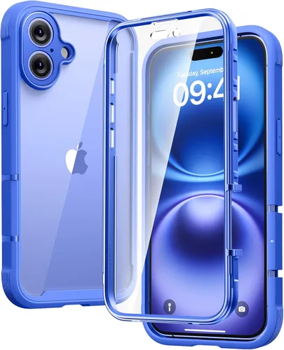 Vista 116 de Diaclara Funda magnética diseñada para iPhone Air, protector de pantalla de cuerpo completo, compatible con MagSafe, funda militar a prueba