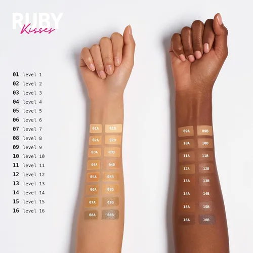 Vista 6 de Ruby Kisses 3D Face Creator - Base y corrector en crema, 12 horas de duración, cobertura media a completa, no grasa, ideal para maquillaje y paleta