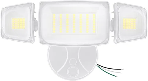 Olafus Luces de inundación de 80 W para exteriores, luces de seguridad LED de 8000 lm controladas por interruptor, reflectores exteriores Blanco