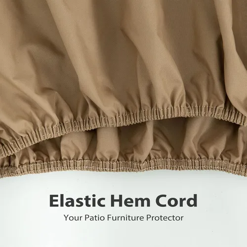 Vista 8 de Tempera - Funda para juego de comedor al aire libre, para mesa exterior y sillas, fundas rectangulares para mesa de patio, muebles de exterior