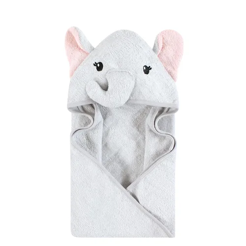 Vista 28 de Hudson Baby Toalla con capucha unisex de algodón con cara de animal para bebé, cocodrilo, talla única