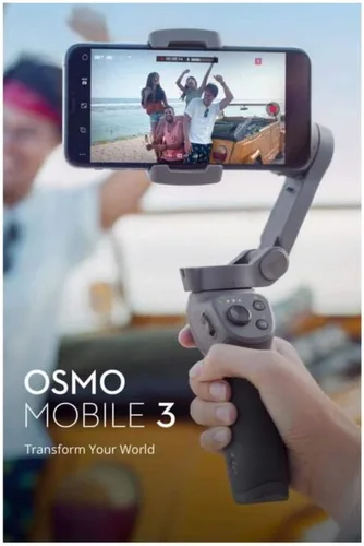 Vista 5 de DJI Osmo Mobile 3 - Estabilizador de mano de 3 ejes para smartphone con cardán para Vlog, Youtuber, video en vivo para iPhone Android