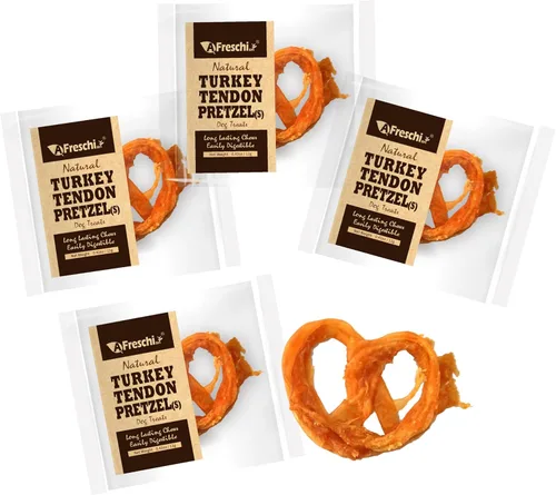 Vista 13 de A Freschi srl Tendones de pavo para perros, golosinas saludables para perros de origen estadounidense, masticables para cachorros sin piel cruda