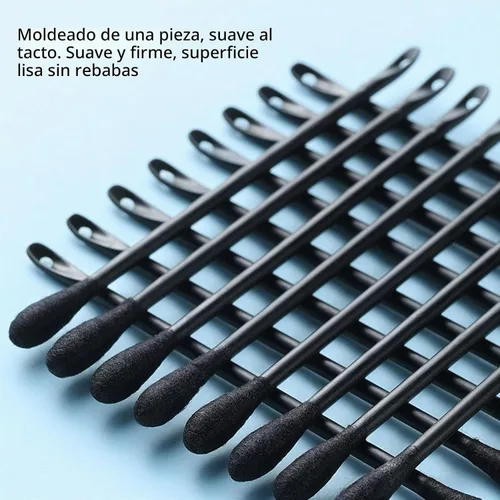 Vista 3 de Extractor de espinillas, extractor de espinillas, herramientas para quitar puntos negros, hisopos de algodón desechables de doble punta para apretar