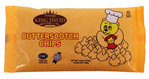 Vista 4 de King David Vegan Butterscotch Chips Non-dairy Lactose Free Kosher, 8.81 Ounce (Pack of 4)